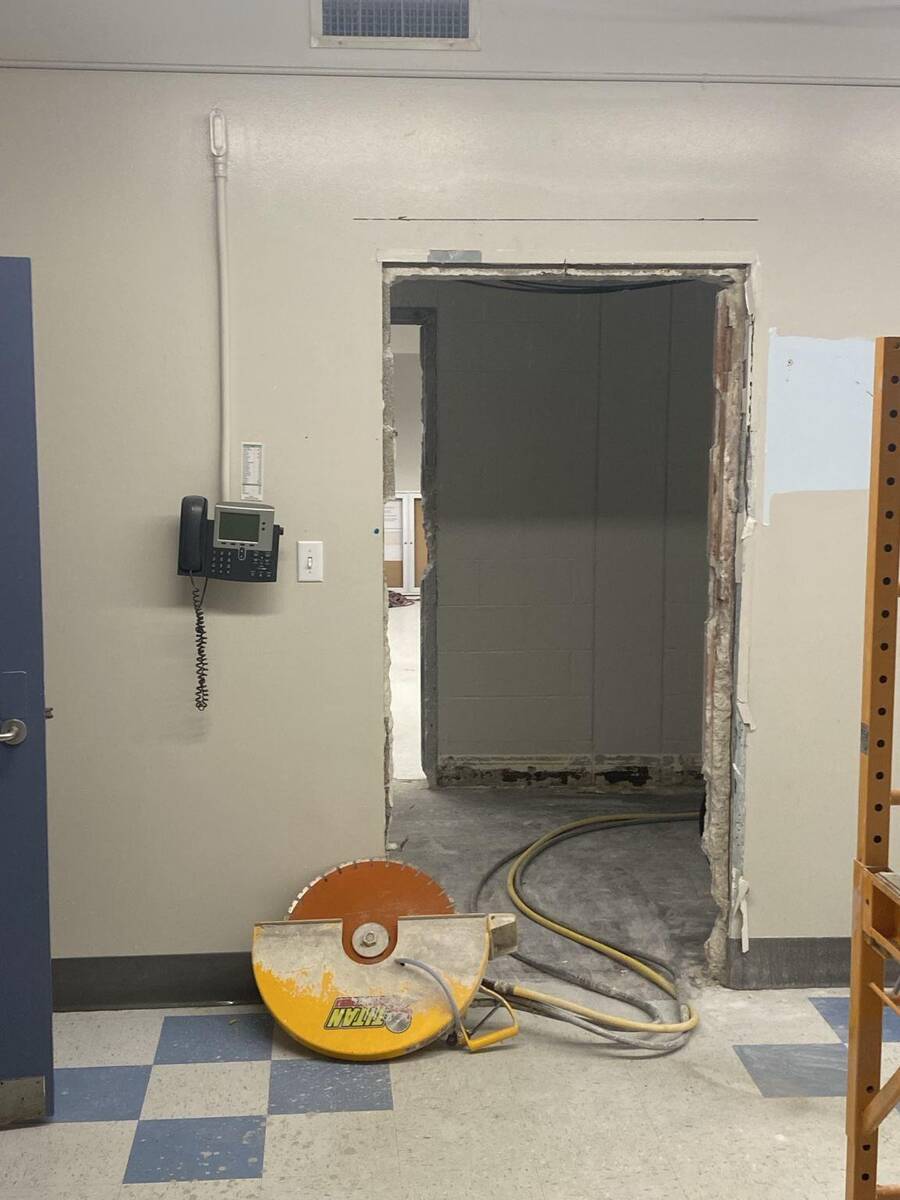 Door opening enlargement