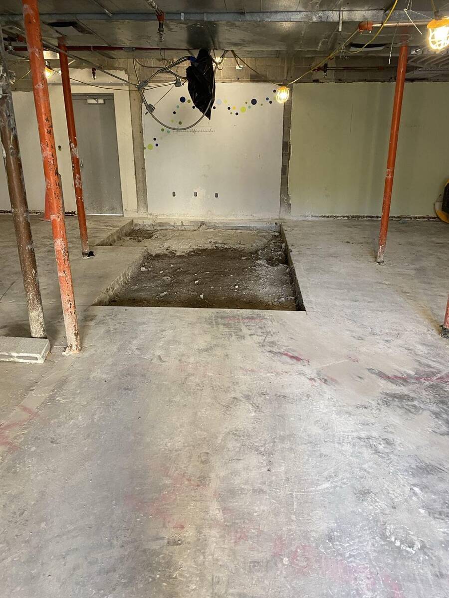 Concrete slab cutting and removal